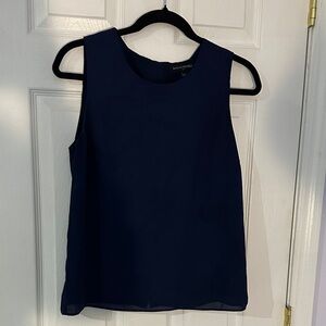 Banana Republic Elegant Navy Sleeveless Top SMALL